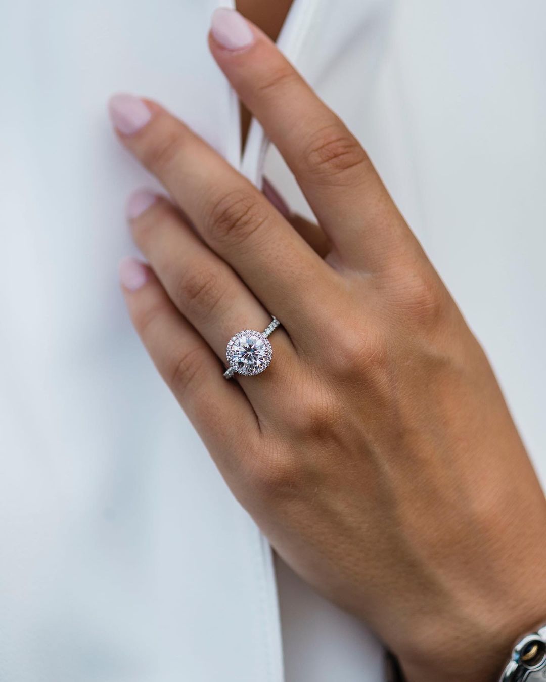 Moissanite Ring - Pierścionek zaręczynowy z moissanitem o masie