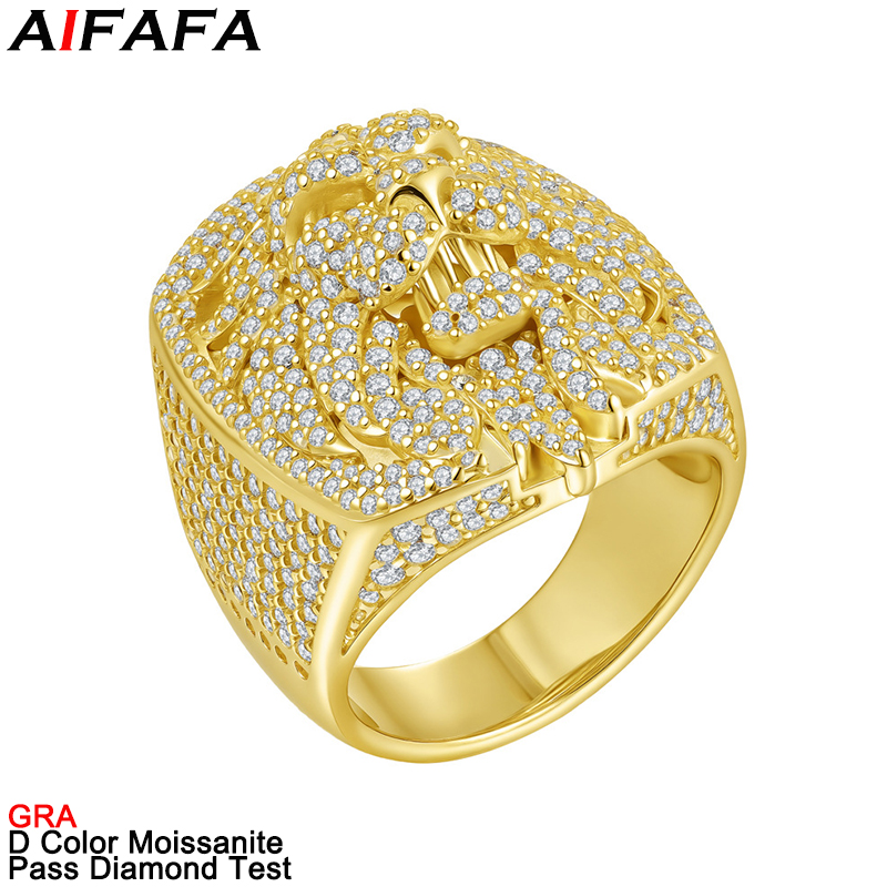 Moissanite Ring - Pierścionki z moissanitem w kolorze D,