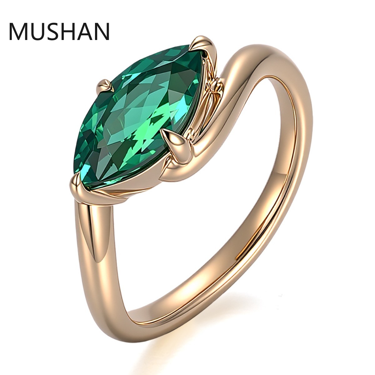 Moissanite Ring - MUSHAN Luksusowe, wykonane na zamówienie pierścionki