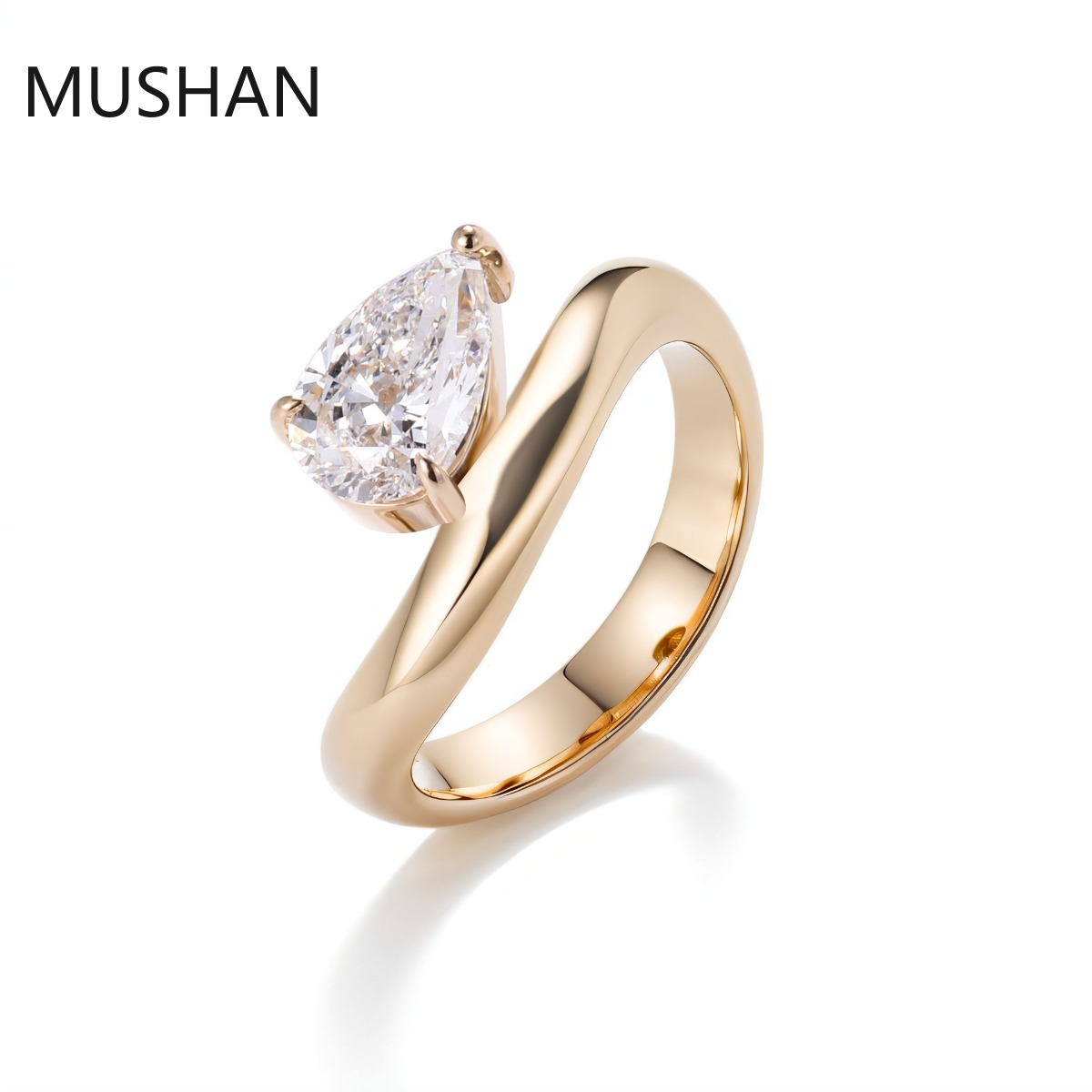 Moissanite Ring - MUSHAN Luksusowe, wykonane na zamówienie pierścionki