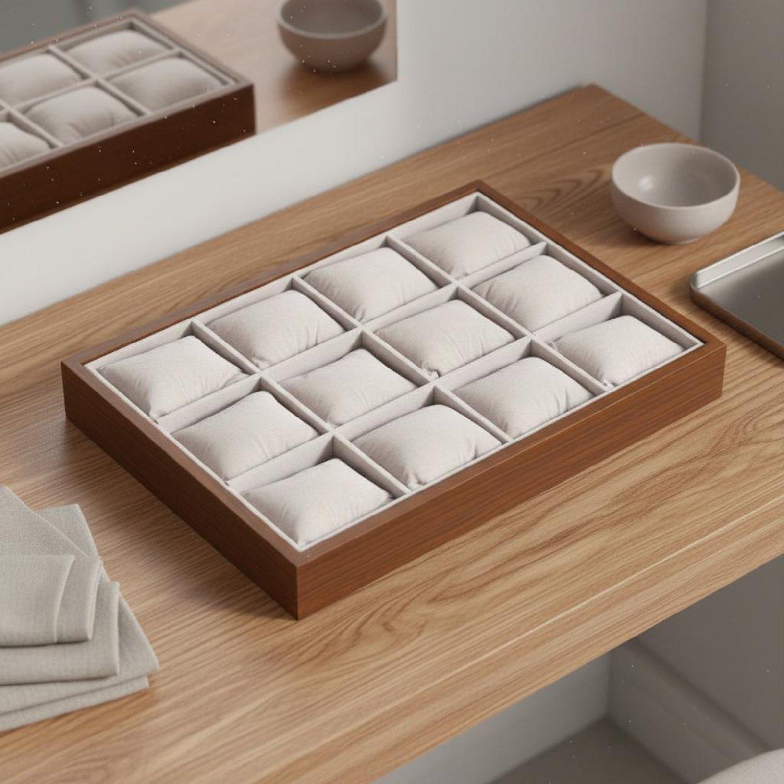 Watch Display Box - Pudełko na zegarki i biżuterię, drewniana
