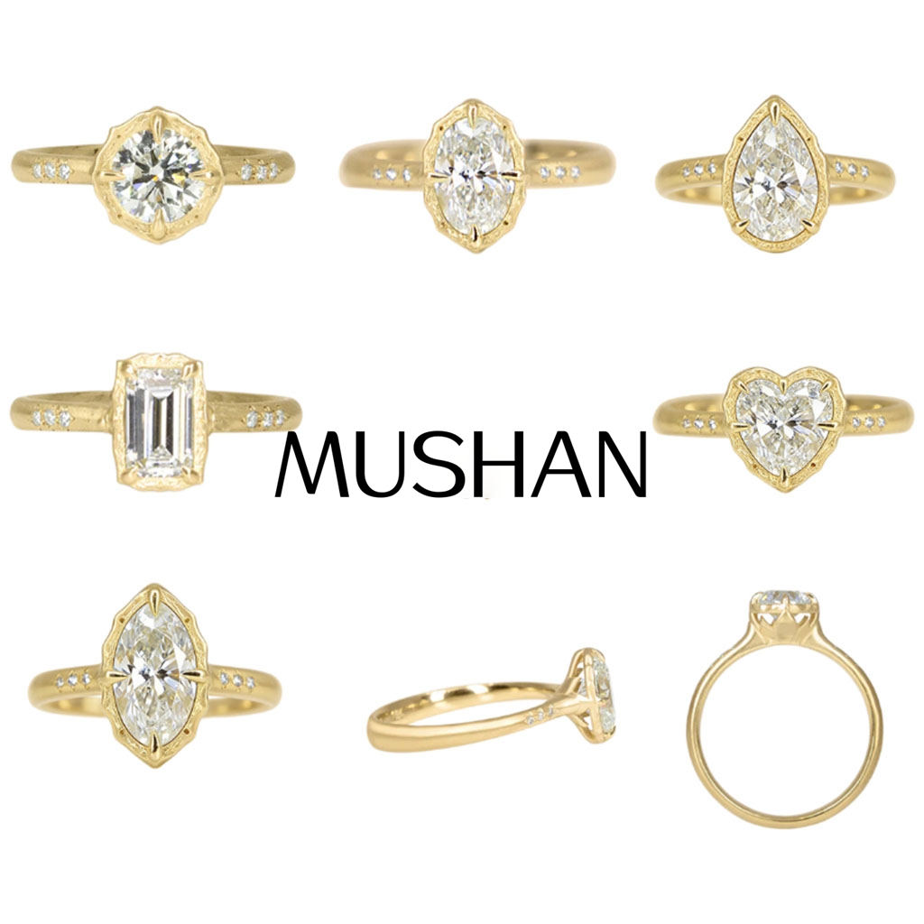 Moissanite Ring - MUSHAN Biżuteria na Zamówienie Pierścionek ze