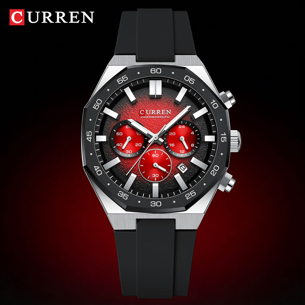 Jewelry Watch - CURREN Modny Męski Zegarek Sportowy Chronograf
