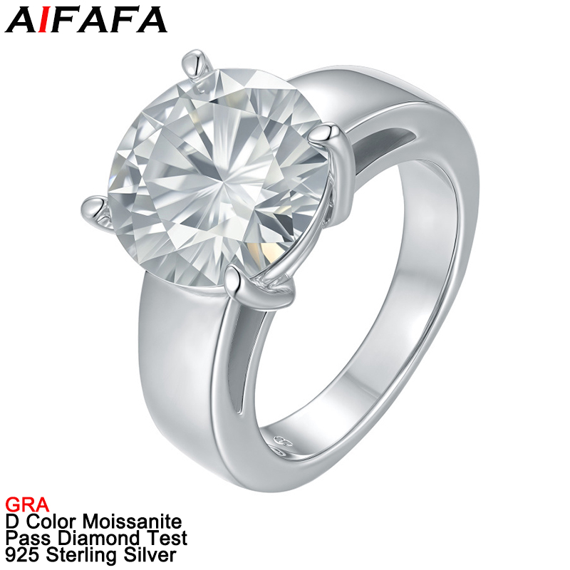 Moissanite Ring - Pierścionek damski z moissanitem 2 karaty,