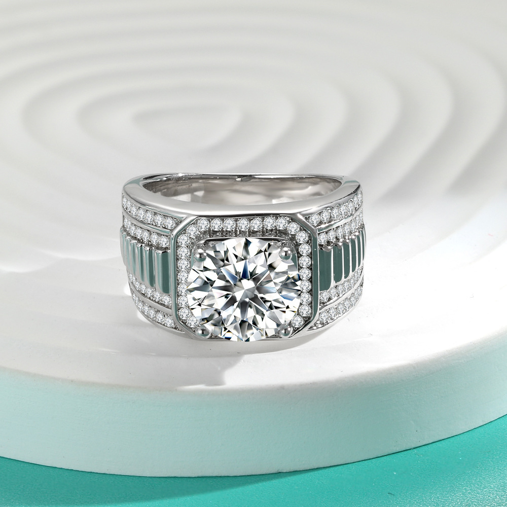 Pierścionki męskie z moissanit – Moissanite Ring recenzja i cena