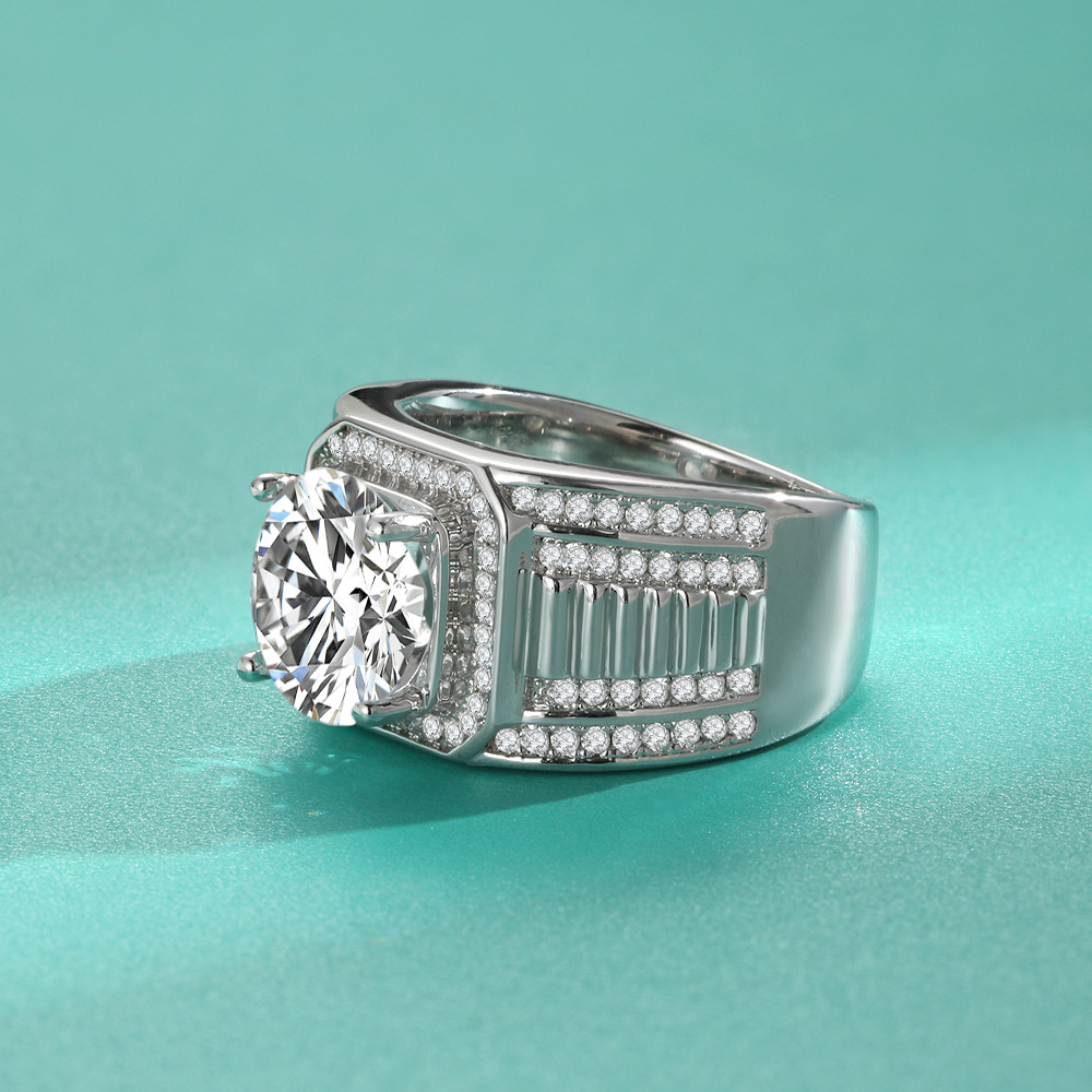 Pierścionki męskie z moissanit – Moissanite Ring recenzja i cena