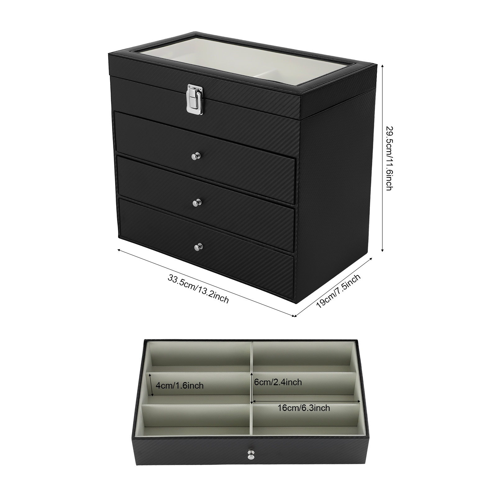 Pudełko na okulary, organizer  – Watch Display Box recenzja i cena