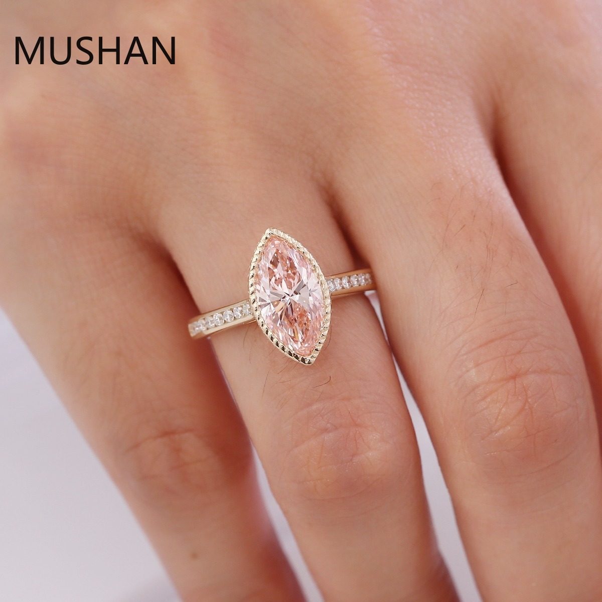 MUSHAN Luksusowe, wykonane na  – Moissanite Ring recenzja i cena