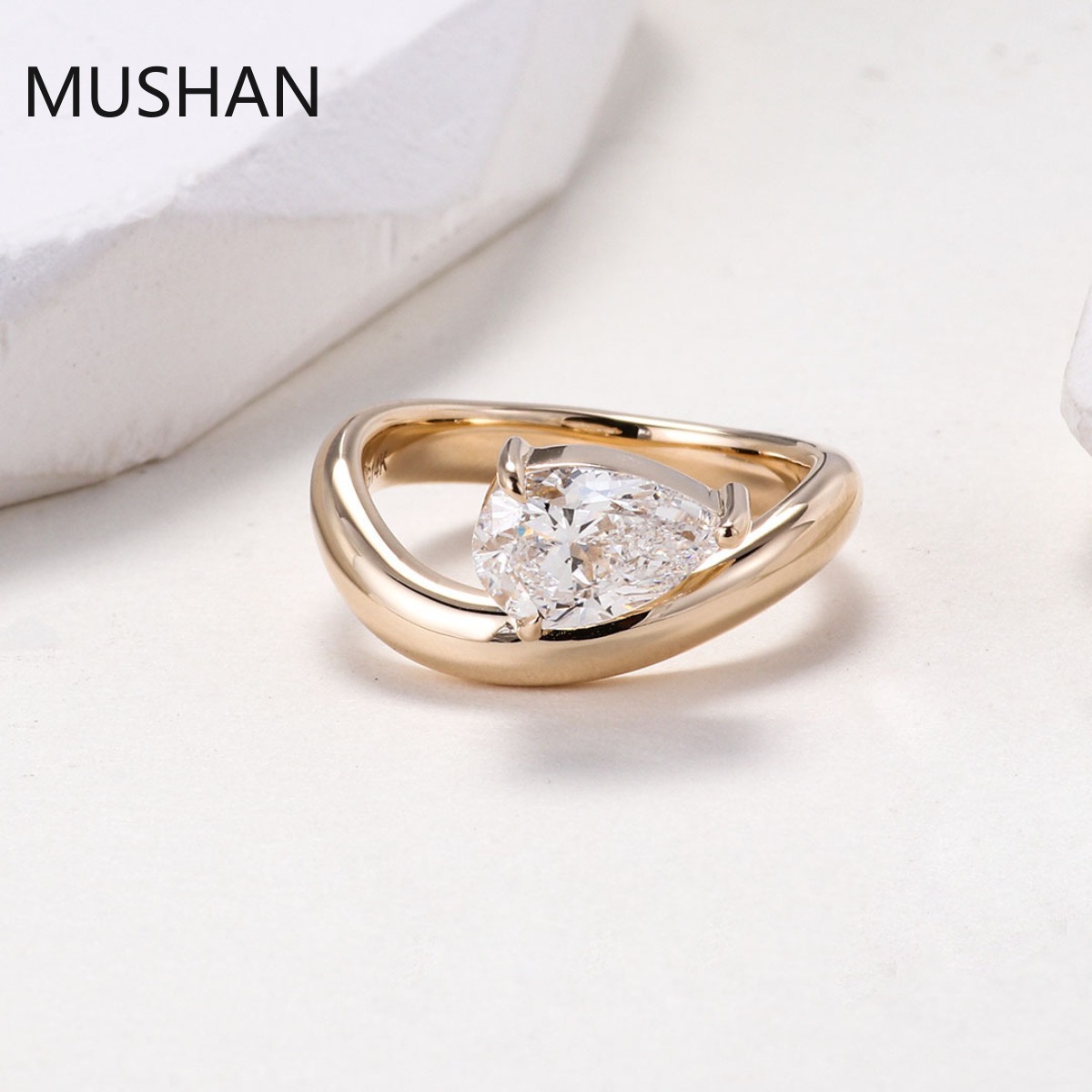 MUSHAN Luksusowe, wykonane na  – Moissanite Ring recenzja i cena