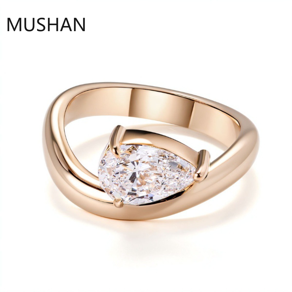 MUSHAN Luksusowe, wykonane na  – Moissanite Ring recenzja i cena