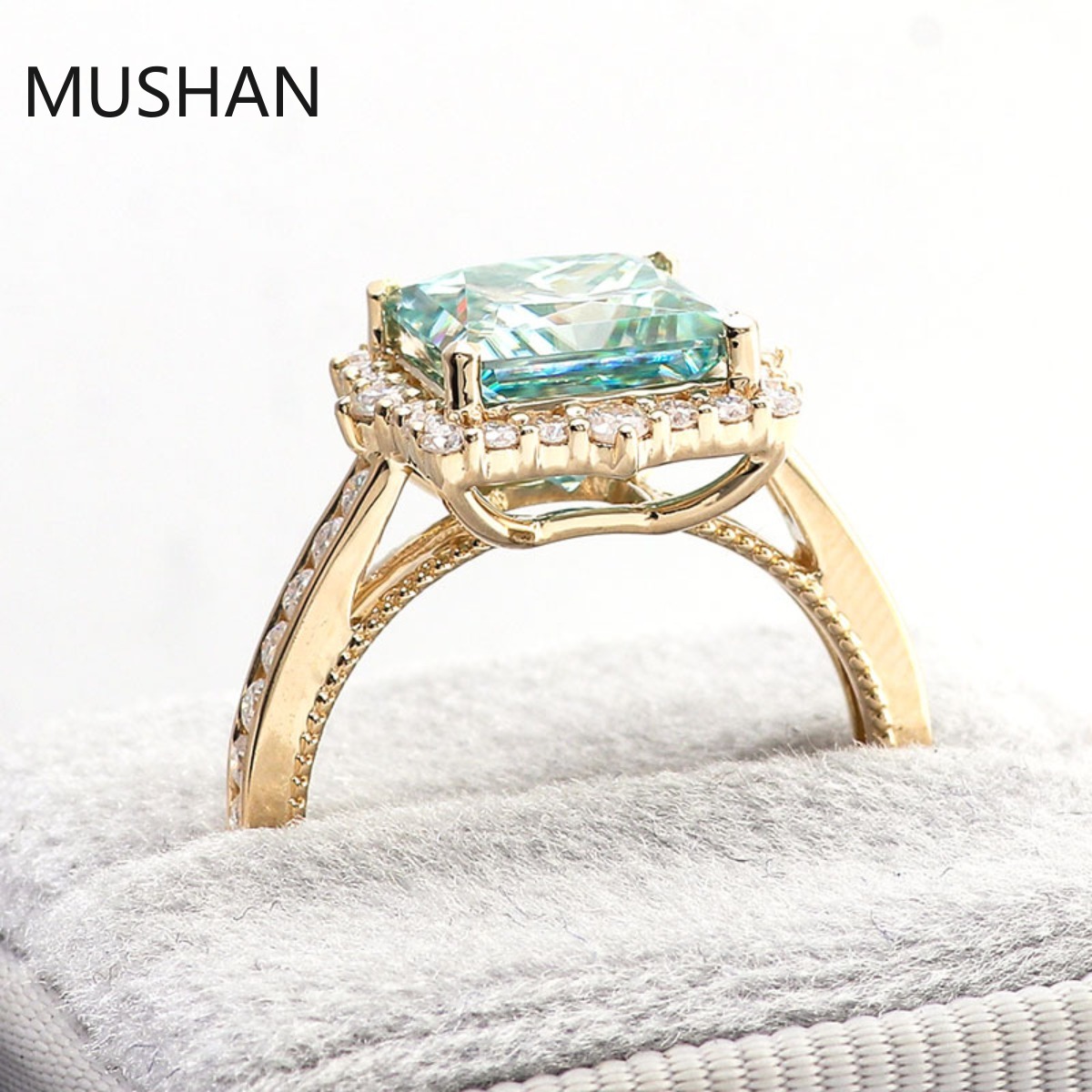 MUSHAN Luksusowe, wykonane na  – Moissanite Ring recenzja i cena
