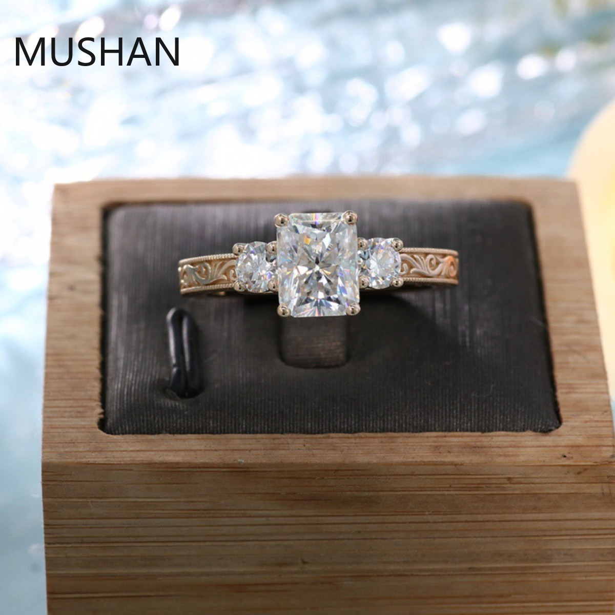 MUSHAN Luksusowe Pierścionki n – Moissanite Ring recenzja i cena