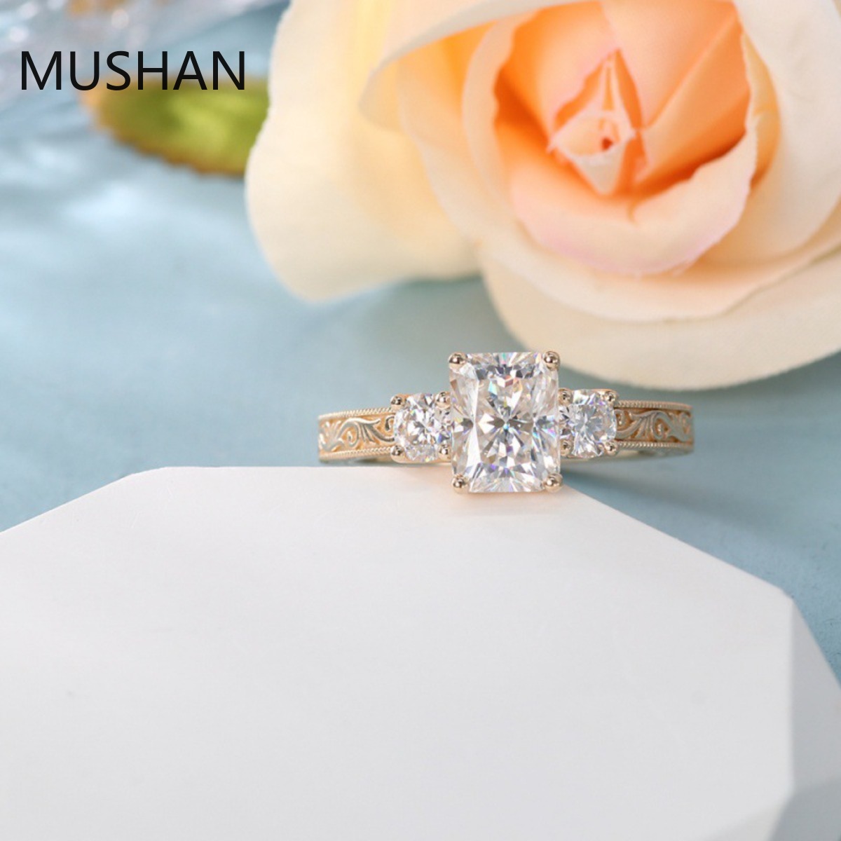 MUSHAN Luksusowe Pierścionki n – Moissanite Ring recenzja i cena